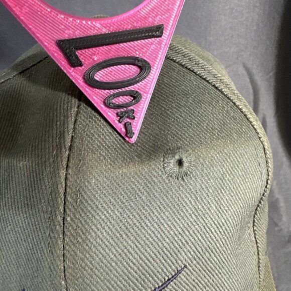 Vintage Nike Snapback Hat Olive Green Black Swoosh 90s Taiwan Adjustable Cap HTF - Picture 3 of 16